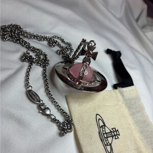 Vivienne Westwood Pink Orb Necklace